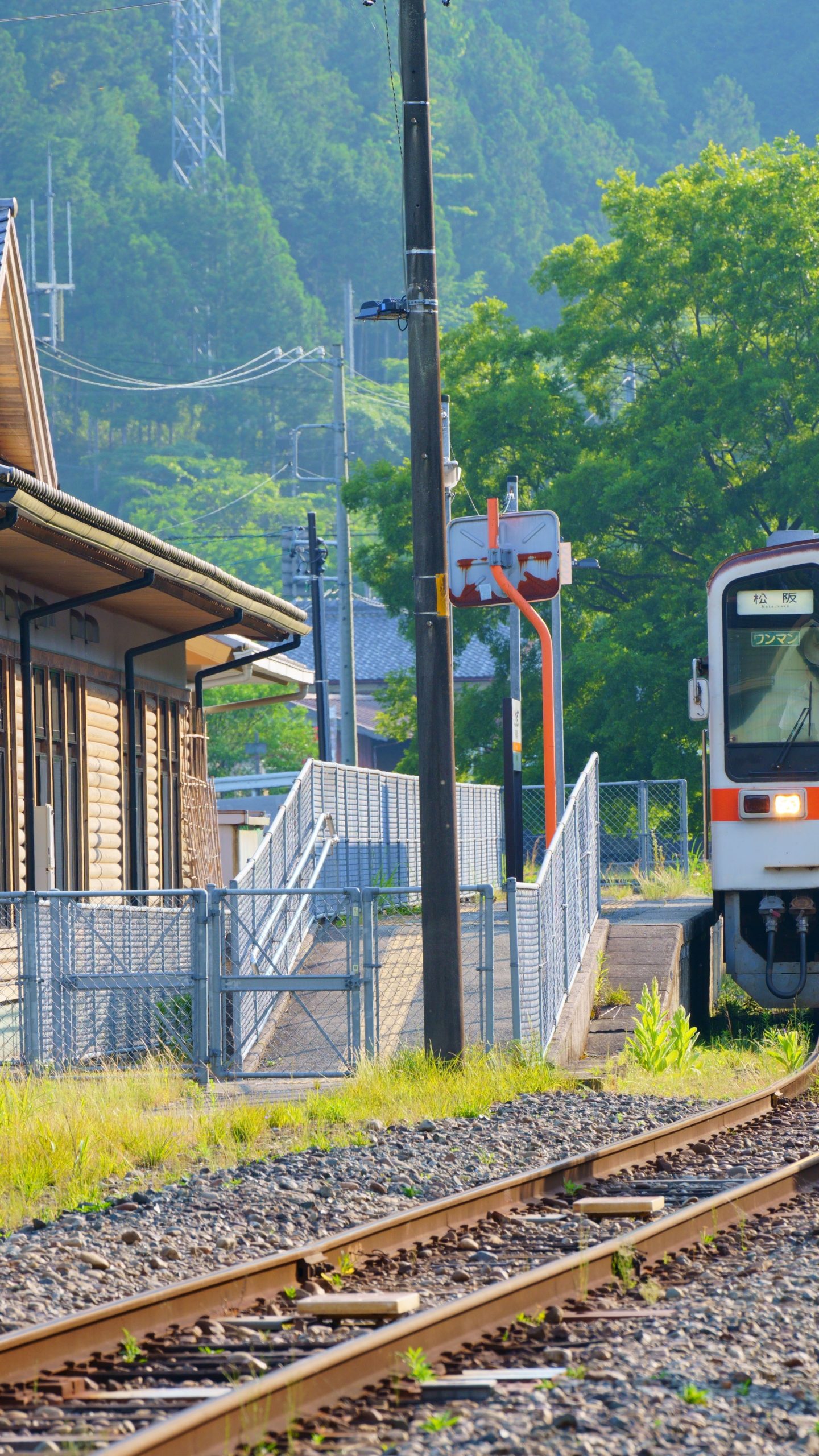 新緑の伊勢奥津駅(三重県鉄道・名松線)