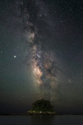 天の川と無人島