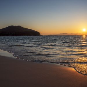 御座白浜の夕陽