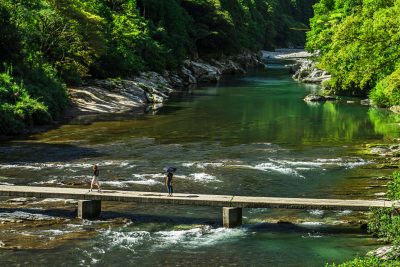 香肌峡の写真「沈下橋を歩く」