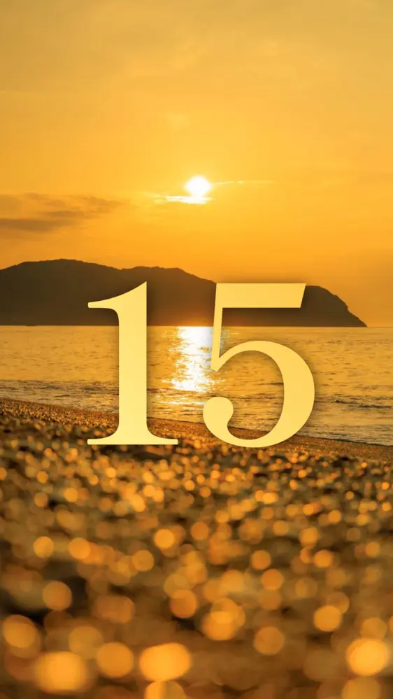 世界遺産の海に昇る朝日 開運壁紙